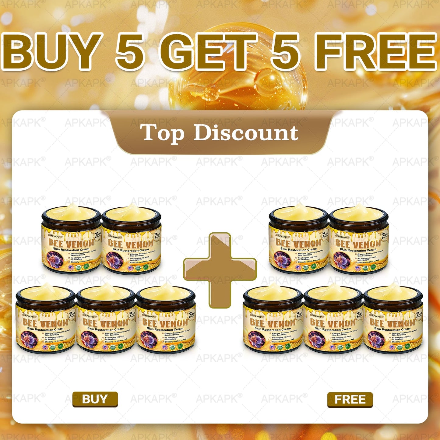 Made and Shipped from USA ✨✨𝖠𝖯𝖪𝖠𝖯𝖪® 𝖡𝖾𝖾 𝗏𝖾𝗇𝗈𝗆 𝖲𝗄𝗂𝗇 𝖱𝖾𝗌𝗍𝗈𝗋𝖺𝗍𝗂𝗈𝗇 𝖢𝗋𝖾𝖺𝗆