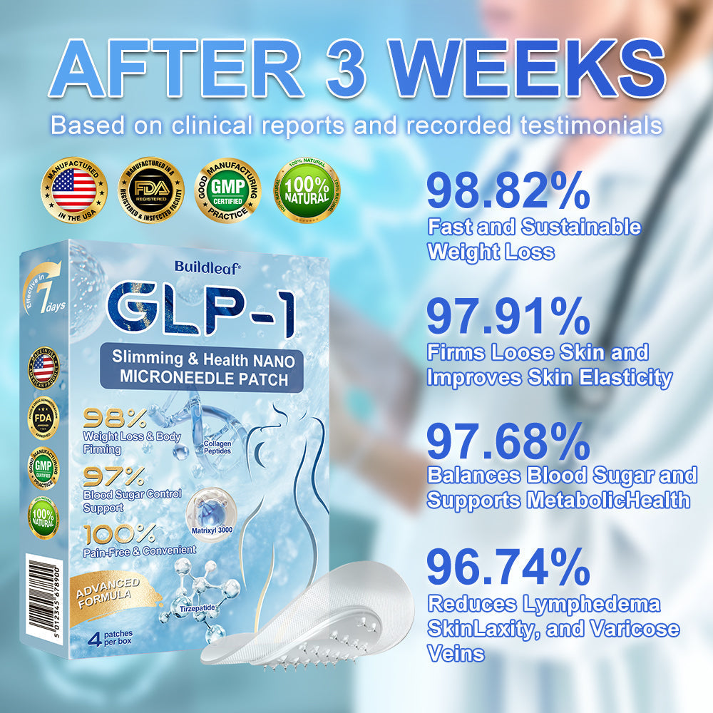 FDA Store🏥| 𝐵uil𝗱𝐿ea𝐟® 𝑺𝑀𝗚T-𝑮𝐋𝑃-1 𝐒limming & 𝐻ealth 𝑁ano 𝑀icroneedle 𝑃atch with Collagen & Matrixyl 3000 丨Obesity,Cardiovascular Diseas, Diabetes, Sleep Apnea, Joint Problems and More