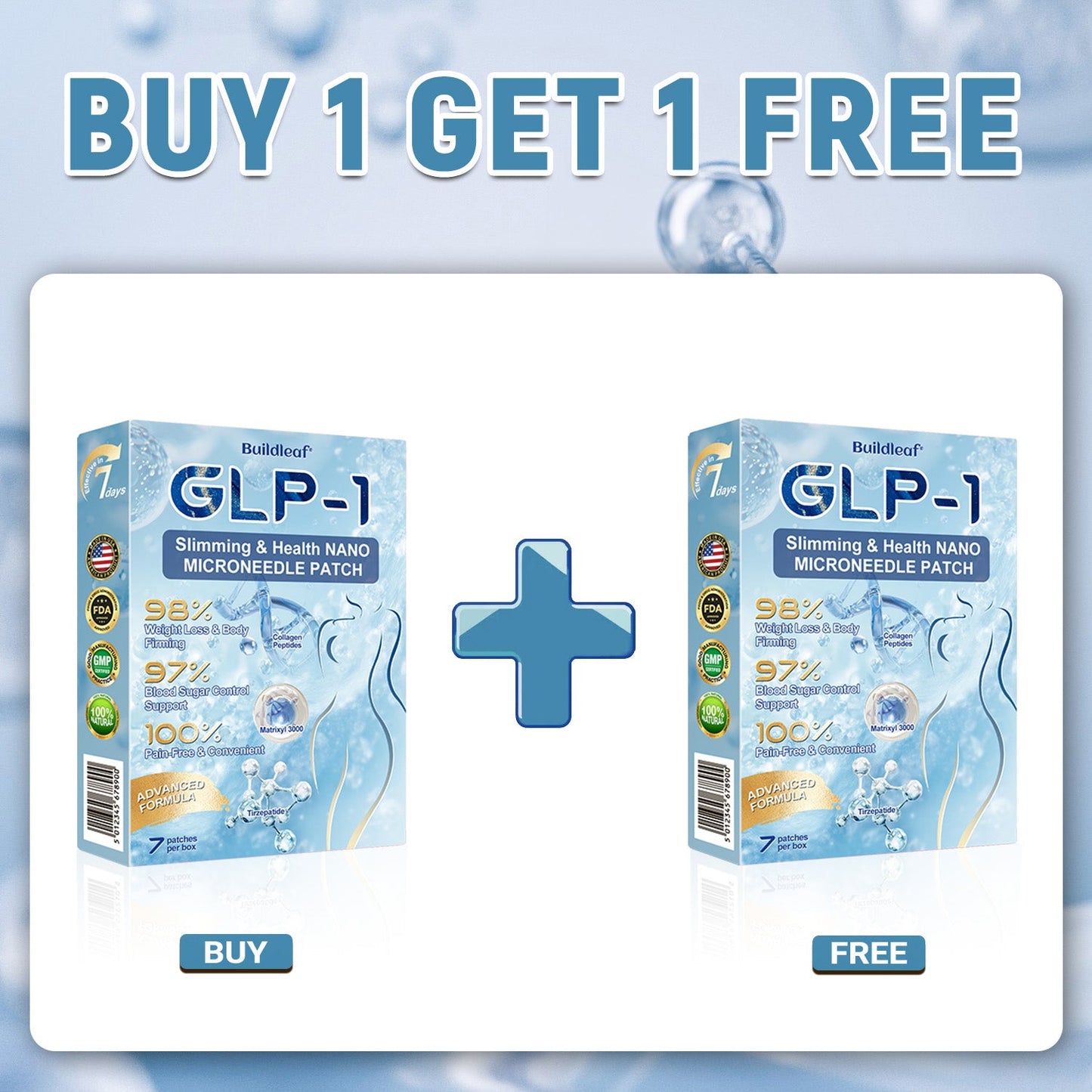 FDA Store🏥| 𝐵uil𝗱𝐿ea𝐟® 𝑺𝑀𝗚T-𝑮𝐋𝑃-1 𝐒limming & 𝐻ealth 𝑁ano 𝑀icroneedle 𝑃atch with Collagen & Matrixyl 3000 丨Obesity,Cardiovascular Diseas, Diabetes, Sleep Apnea, Joint Problems and More